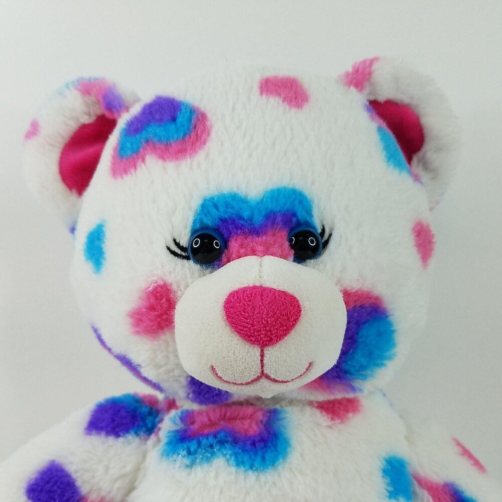 Build a Bear Teddy Bear Plush 18" Hearts Stuffed Animal Toy BABW Valentine